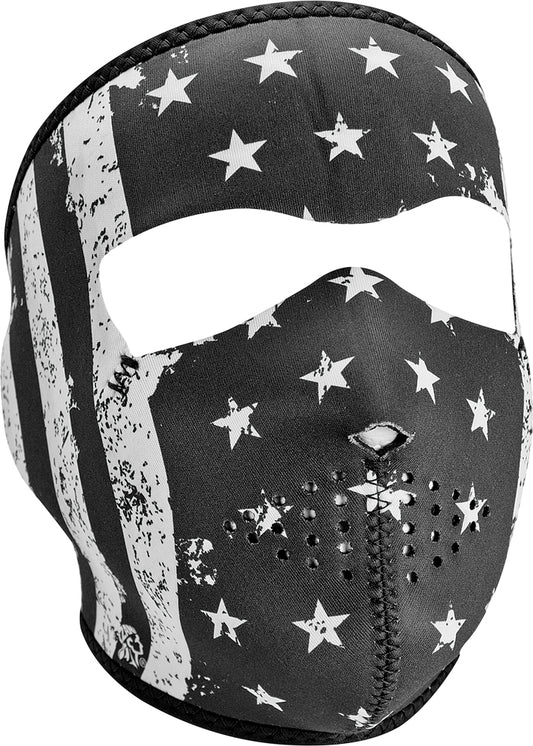 Zan Neoprene Full Mask Vintage Flat Black/White