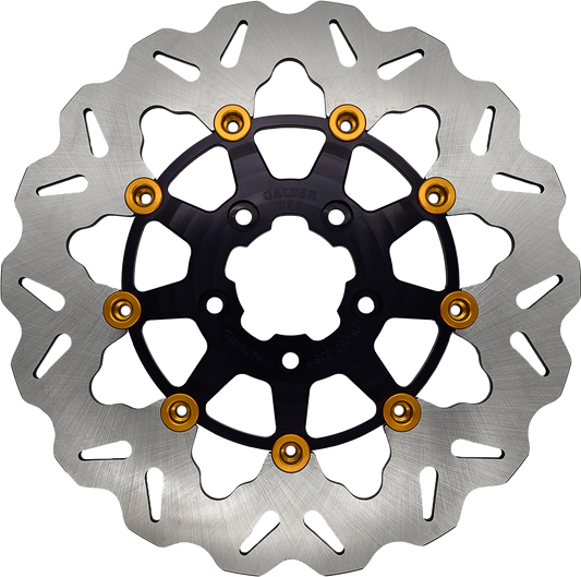 Galfer ROTOR 11.8" FLOATING WAVE RR BLACK/GOLD BUTTONS