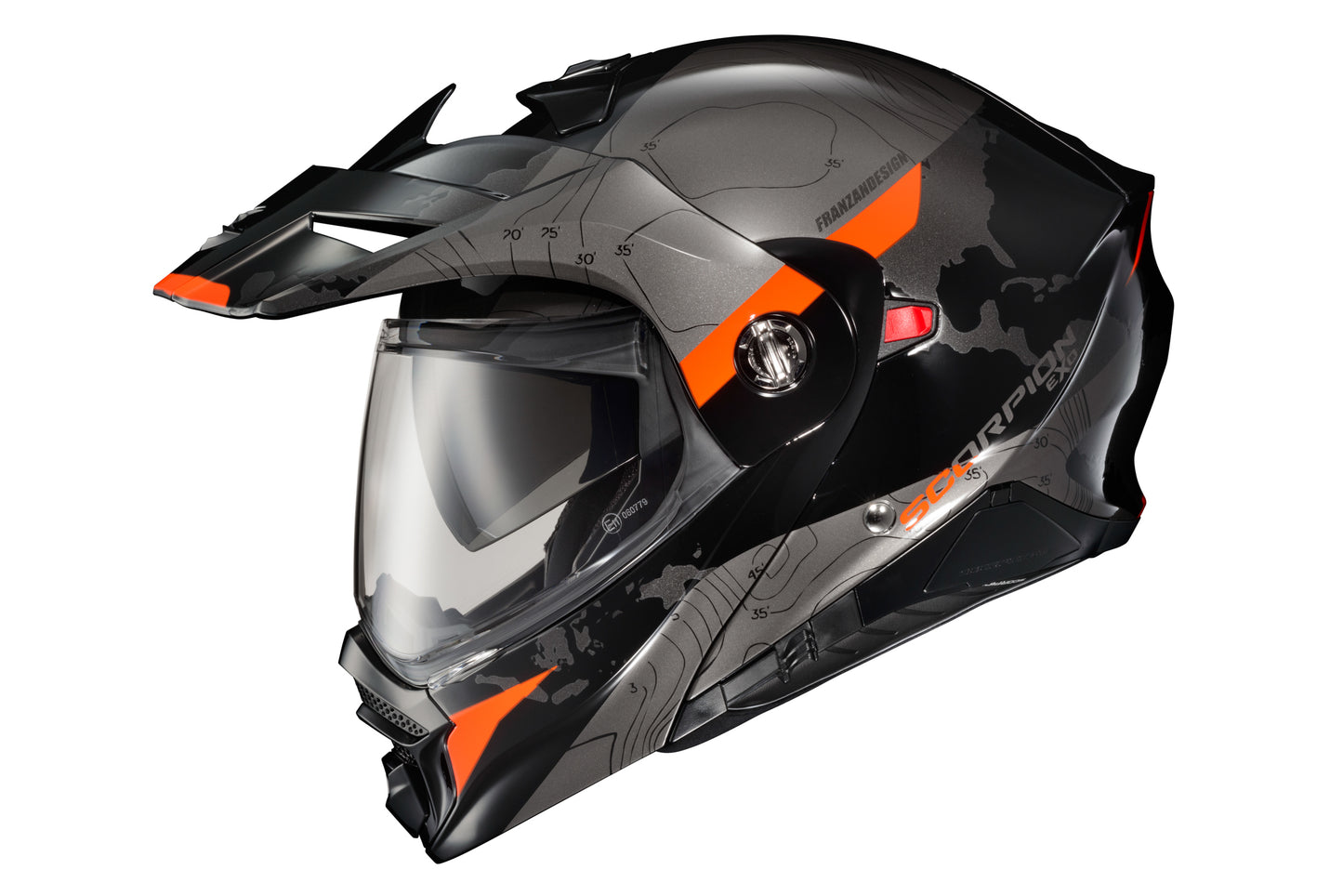 Scorpion Exo EXO-AT960 Modular Helmet Topographic