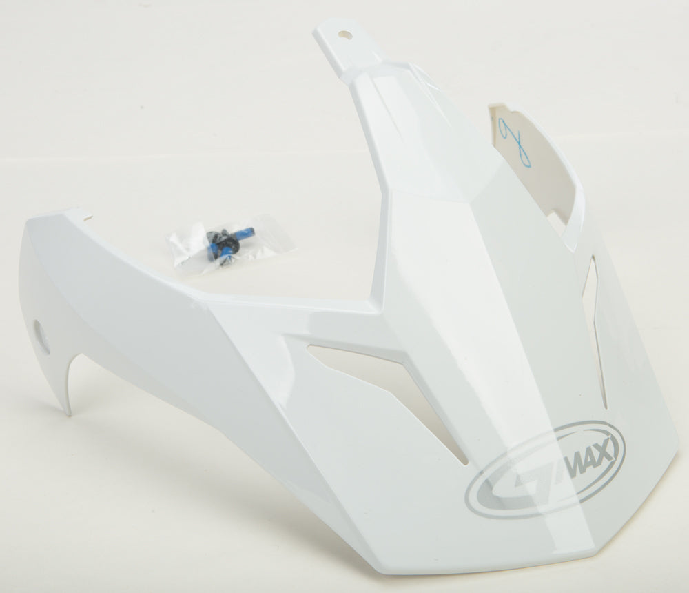 Gmax Visor W/Screws White Gm-11