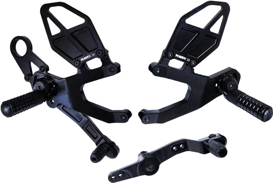 Vortex Rear Set Complete Blk Bmw