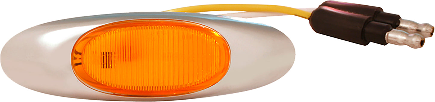 Grote Micronova Oval Led Amber W/Chrome Bezel