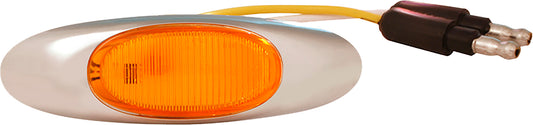 Grote Micronova Oval Led Amber W/Chrome Bezel