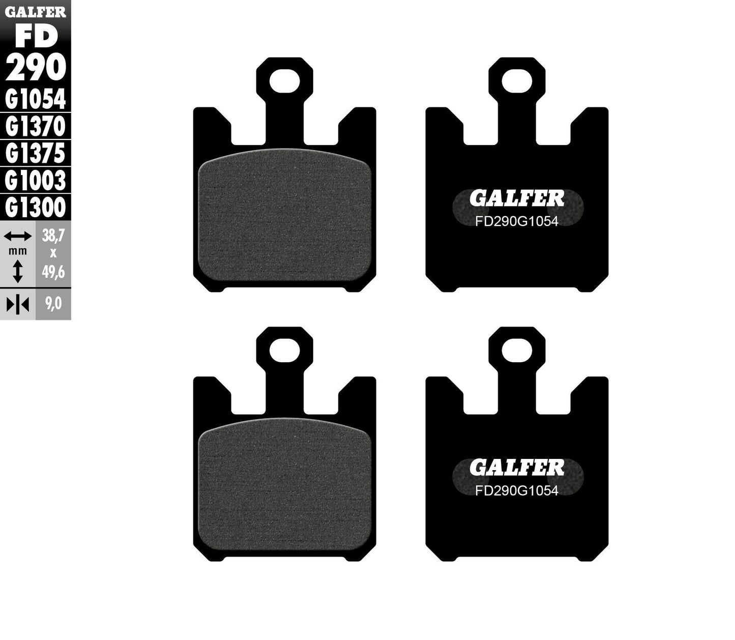 Galfer Brake Pads Semi Metallic Fd290G1054