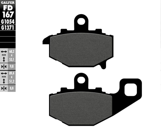 Galfer Brake Pads Semi Metallic Fd167G1054