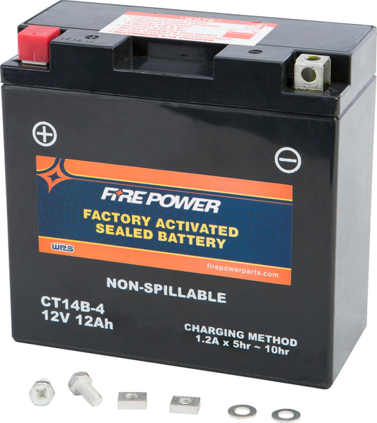 Fire Power Battery Ct14B-4 Ct14B Sealed Factory Activated