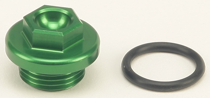 Works Oil Filler Plug Green