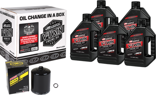 Maxima V-Twin Quick Change Oil Filter Kit