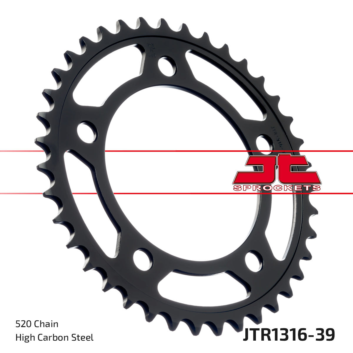 Jt Rear Sprocket Steel 39T-520 Hon • #55-131639