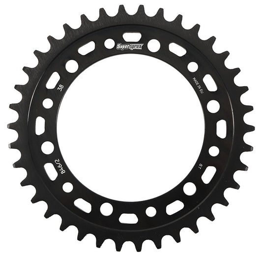 Supersprox Rear Edge Sprocket Steel 38T-520 Blk Hon