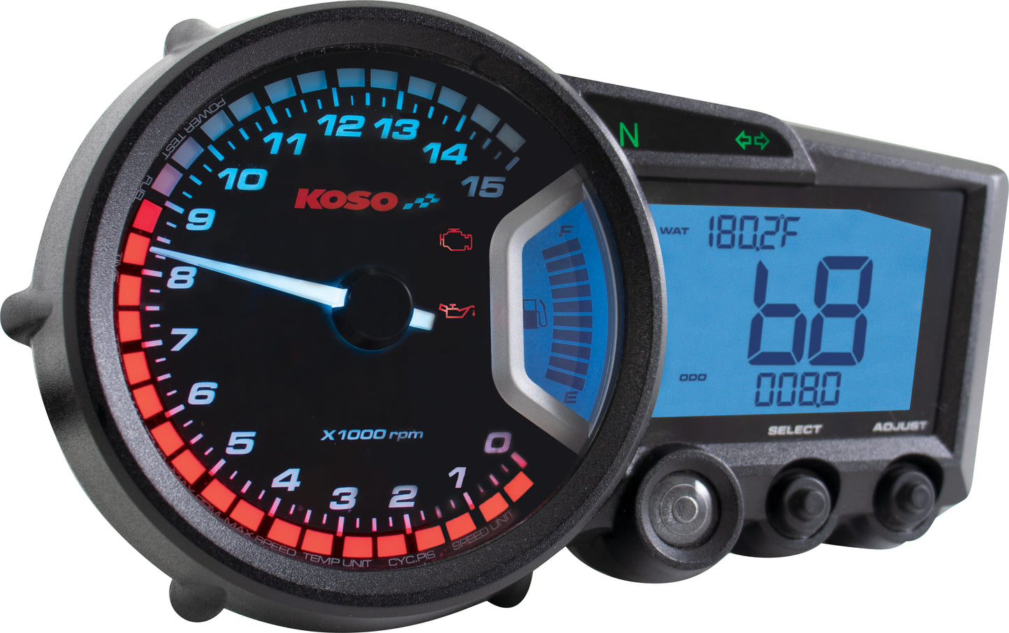 Koso GP Style Multi-Function Gauge