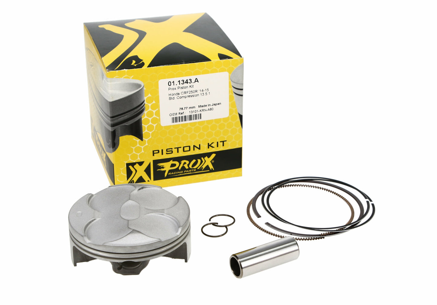 Prox Piston Kit Forged Nikasil Cyl 76.77/Std 13.5:1 Hon