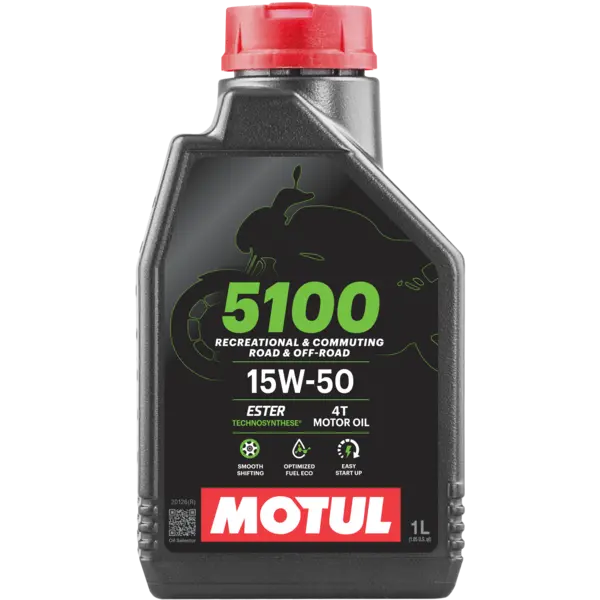 Motul 5100 Ester/Synthetic Engine Oil 15W50 1 Lt