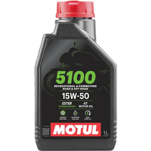 Motul 5100 Ester/Synthetic Engine Oil 15W50 1 Lt